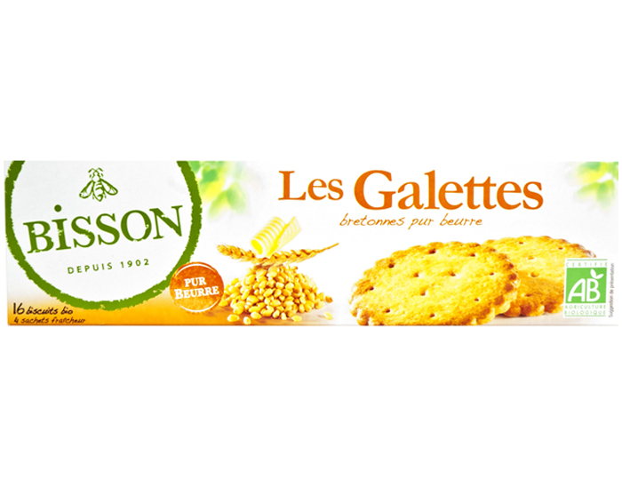 BISSON Les Galettes Bretonnes Pur Beurre - 130 g