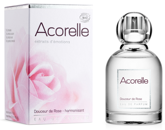 ACORELLE Eau de Parfum Biologique - Douceur de Rose - 50 ml