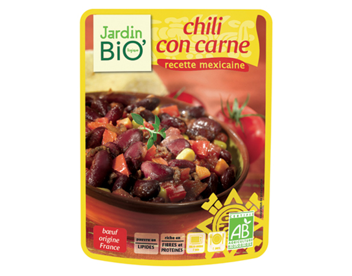 JARDIN BIO Menu Express Chili Con Carne - 250 g