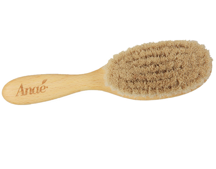ANAE Brosse  Cheveux Bb - Htre FSC et Poils de Chvre - 18 cm