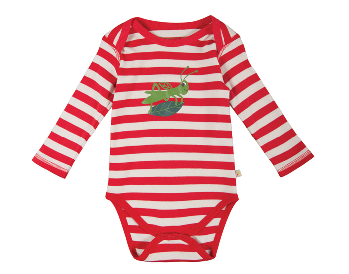 FRUGI Body Manches Longues - Ray Rouge