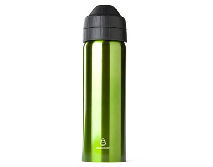 ECOCOCOON Gourde Inox Isotherme Familiale Anti-Fuites - Green - 600ml