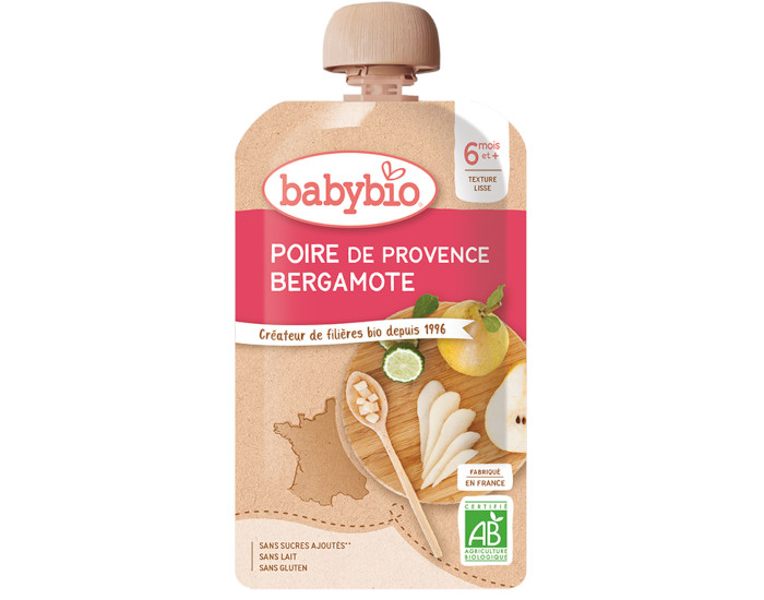 BABYBIO Gourde Fruits Unitaire - Ds 6 mois - 120g