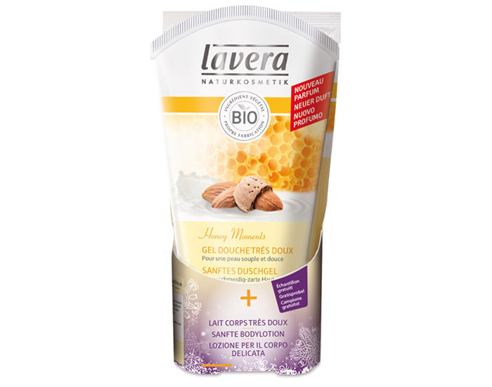 LAVERA Coffret Cadeau Honey Moment - 150 ml + 25 ml