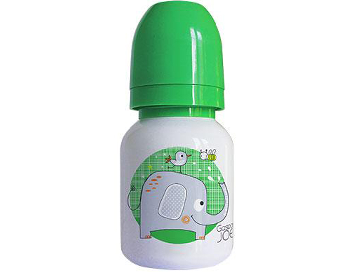 GASPAJOE Gourde Inox Bb Anti-Gouttes Sippy - Elephant Vert - 350 ml