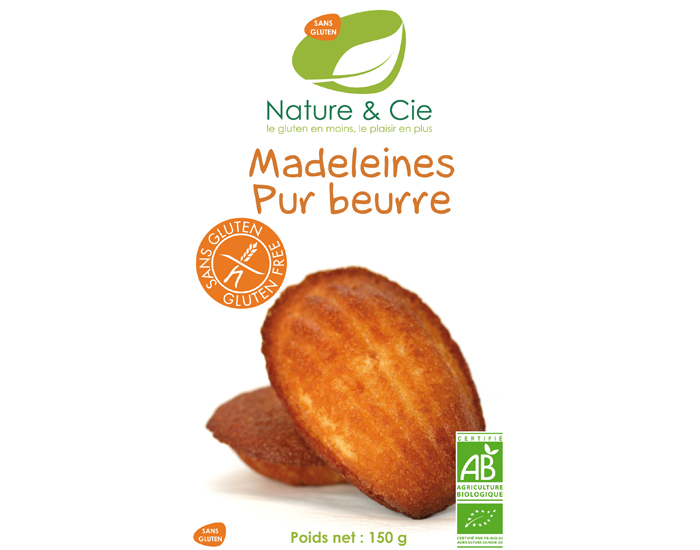 NATURE & CIE Madeleines Pur Beurre Sans Gluten - 150 g