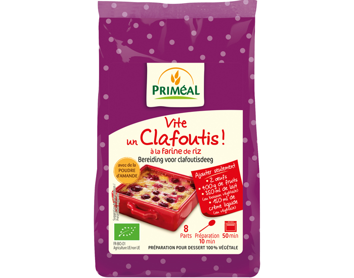 PRIMEAL Vite Un Dessert ! Clafoutis - 250 g