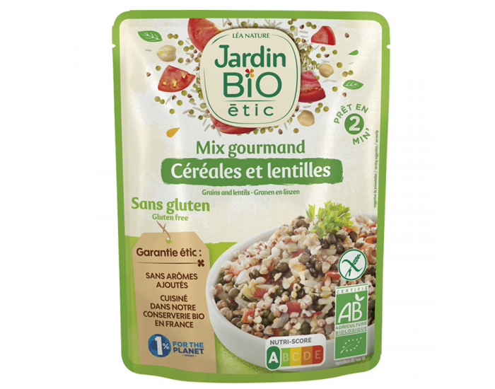 JARDIN BIO Crales et Lentilles Cuisines Sans Gluten - 250 g