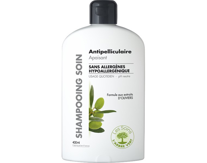 L'ARBRE VERT Shampooing Soin - Apaisant Antipelliculaire - 400 ml