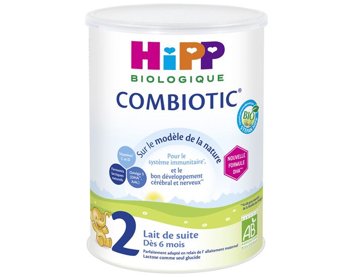HIPP Pack x6 Lait de Suite 2 Combiotic - Ds 6 Mois - 800g