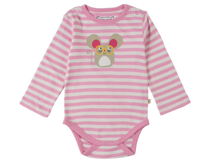 FRUGI Body Manches Longues - Ray Rose Souris