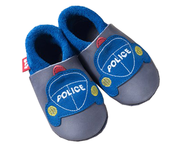 POLOLO Chaussons en Cuir - Police