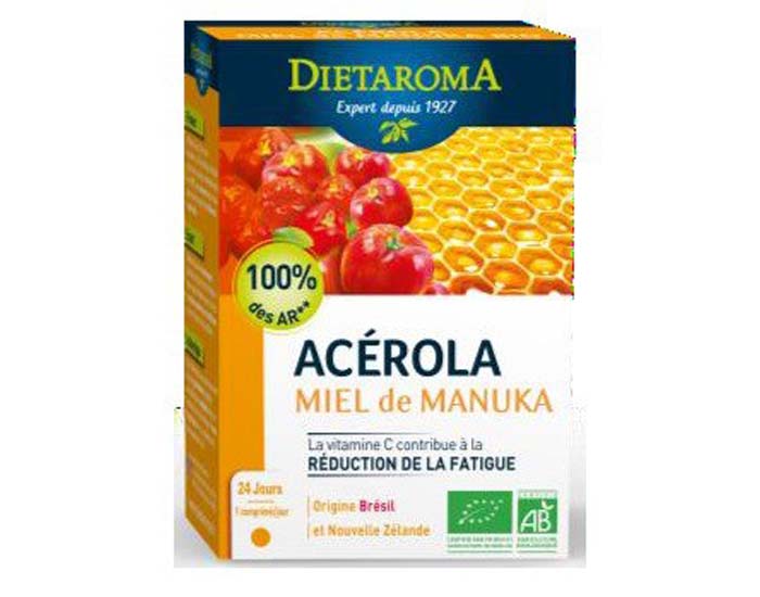 DIETAROMA Acrola Miel de Manuka - 24 Comprims