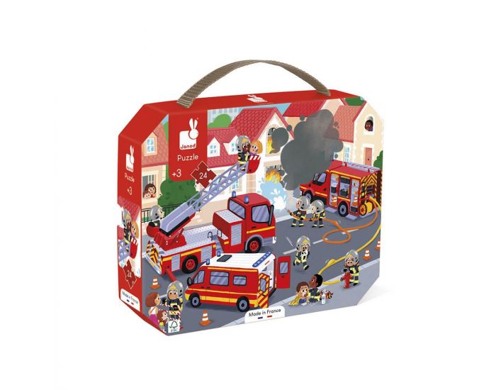 JANOD Puzzle Pompiers 24 pices - Ds 3 ans