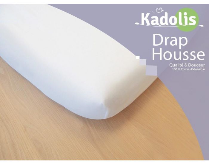 KADOLIS Drap housse Coton 90x190cm- coloris au choix