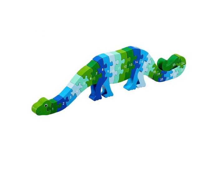 LANKA KADE Puzzle en bois Dinosaure Chiffres 1-25 - Ds 3 ans