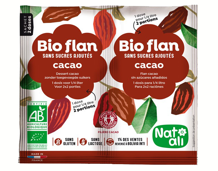 NAT-ALI Bio-Flan Non-Sucr - 2 x 5 g