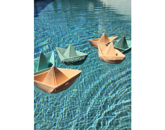 OLI ET CAROL Jouet de bain bateau Origami - Ds La Naissance (5)