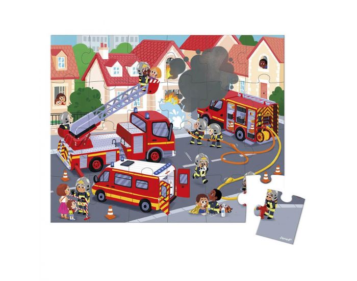 JANOD Puzzle Pompiers 24 pices - Ds 3 ans (1)