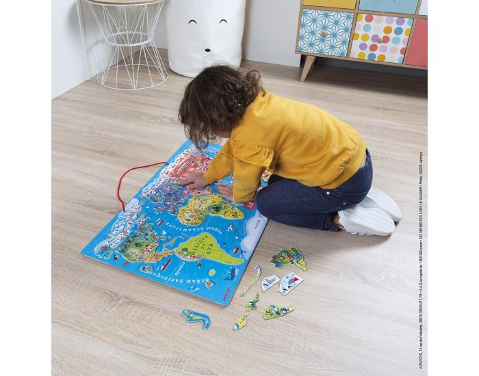JANOD Puzzle Carte du Monde Magntique - Ds 6 ans (1)