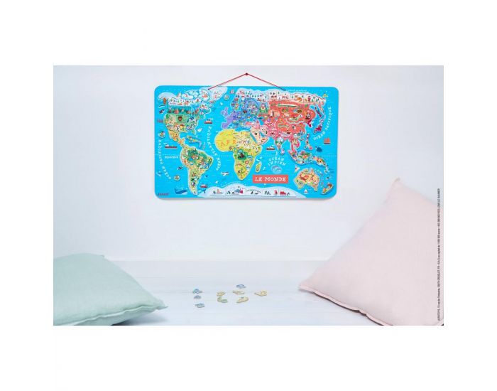 JANOD Puzzle Carte du Monde Magntique - Ds 6 ans (2)
