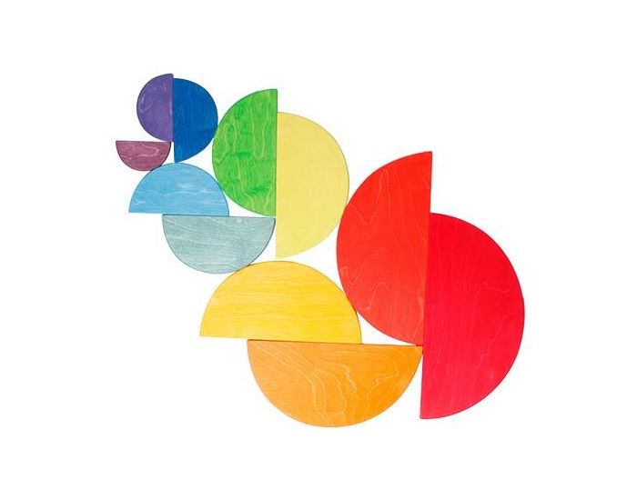 GRIMM'S Demi cercles de construction large multicolore - Ds 1 an (1)
