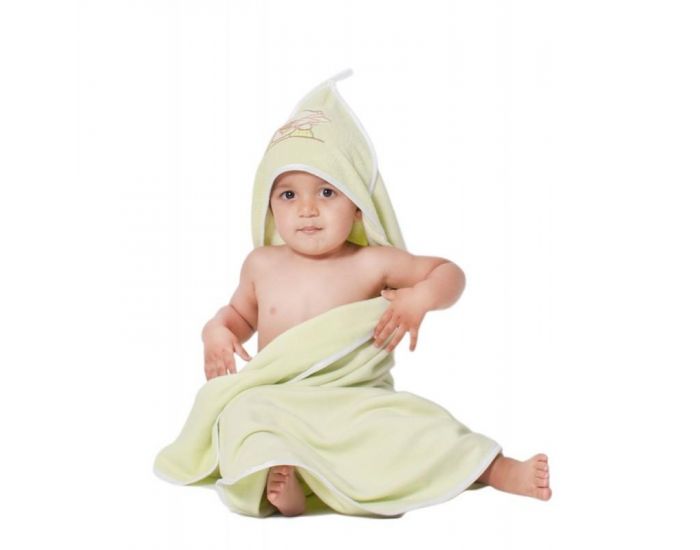 SEVIRA KIDS Sortie de bain - cape de bain double face - schage rapide - Vert (1)