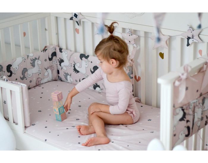 SEVIRA KIDS Sevira Kids - Tour de lit rversible et adaptable a tous les lits en 100% coton certifi (5)