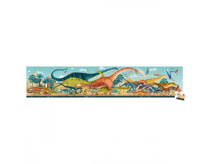 JANOD Puzzle Panoramique - Dino - Ds 6 ans (2)