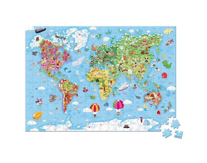 JANOD Puzzle Gant du Monde 300 pcs - Ds 7 ans (1)