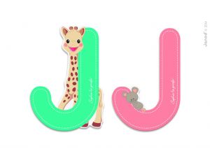 JANOD Lettre Sophie la Girafe - Ds 12 mois