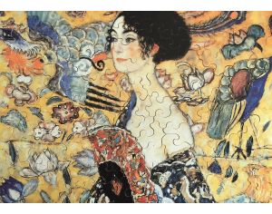 MICHELE WILSON Puzzle La Dame  l'Eventail de Klimt - 100 Pices - Ds 8 ans 