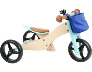 SMALL FOOT COMPANY Draisienne Tricycle 2 en 1 Turquoise - Ds 12 mois