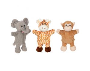 GOKI Marionnettes - Girafe, Singe, Elphant - Ds 12 Mois 
