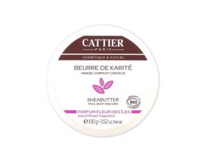 CATTIER Beurre de Karit - Parfum Fleur des les - 100 g