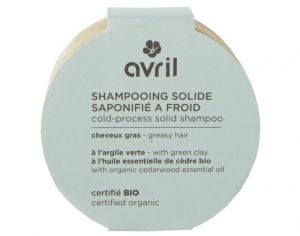 AVRIL Shampooing Solide Saponifi  Froid Cheveux Gras - 100g