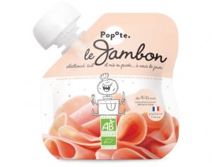 POPOTE Gourde Jambon Bio - 60 g - Ds 4/6 mois