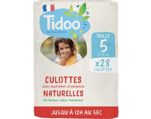 TIDOO Culottes d'Apprentissage Ecologiques - Pack Economique  Taille 5 Maxi - 12-18kg- 28 culottes