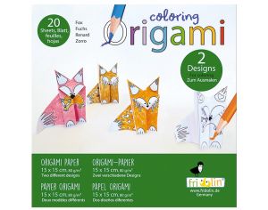 FRIDOLIN Coloring Origami - Renard - Ds 6 ans