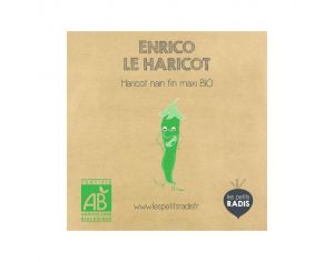 LES PETITS RADIS Mini Kit de Graines Bio - Enrico le Haricot - Ds 3 ans