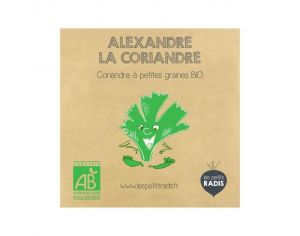 LES PETITS RADIS Mini Kit de Graines Bio - Alexandre la Coriandre - Ds 3 ans 