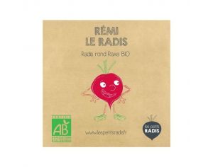 LES PETITS RADIS Mini Kit de Graines Bio - Rmi le Radis - Ds 3 ans 