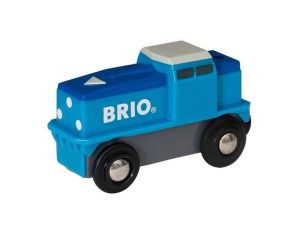 BRIO Locomotive de Fret  Pile - Bleu - Ds 3 ans
