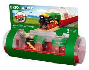 BRIO Train  Vapeur et Tunnel - Ds 3 ans 