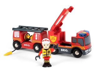 BRIO Camion de Pompier Son et Lumire - Ds 3 ans