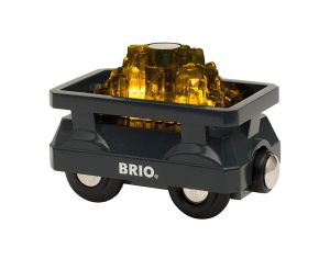 BRIO Wagon Lumineux Charg d'Or - Ds 3 ans