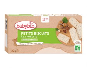 BABYBIO Petits Biscuits  la Noisette - 160 g - Ds 12 mois