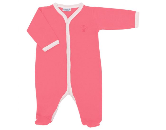  Pyjama Lger t - 100% Coton Bio - Corail