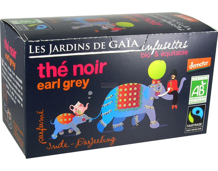 LES JARDINS DE GAIA Th Noir Earl Grey - Infusettes
