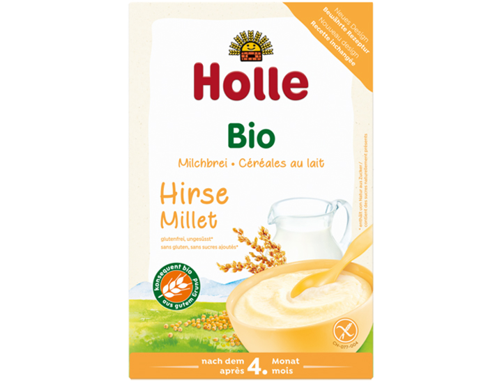HOLLE Bouillie au Lait et au Millet - 250g - ds 4 mois